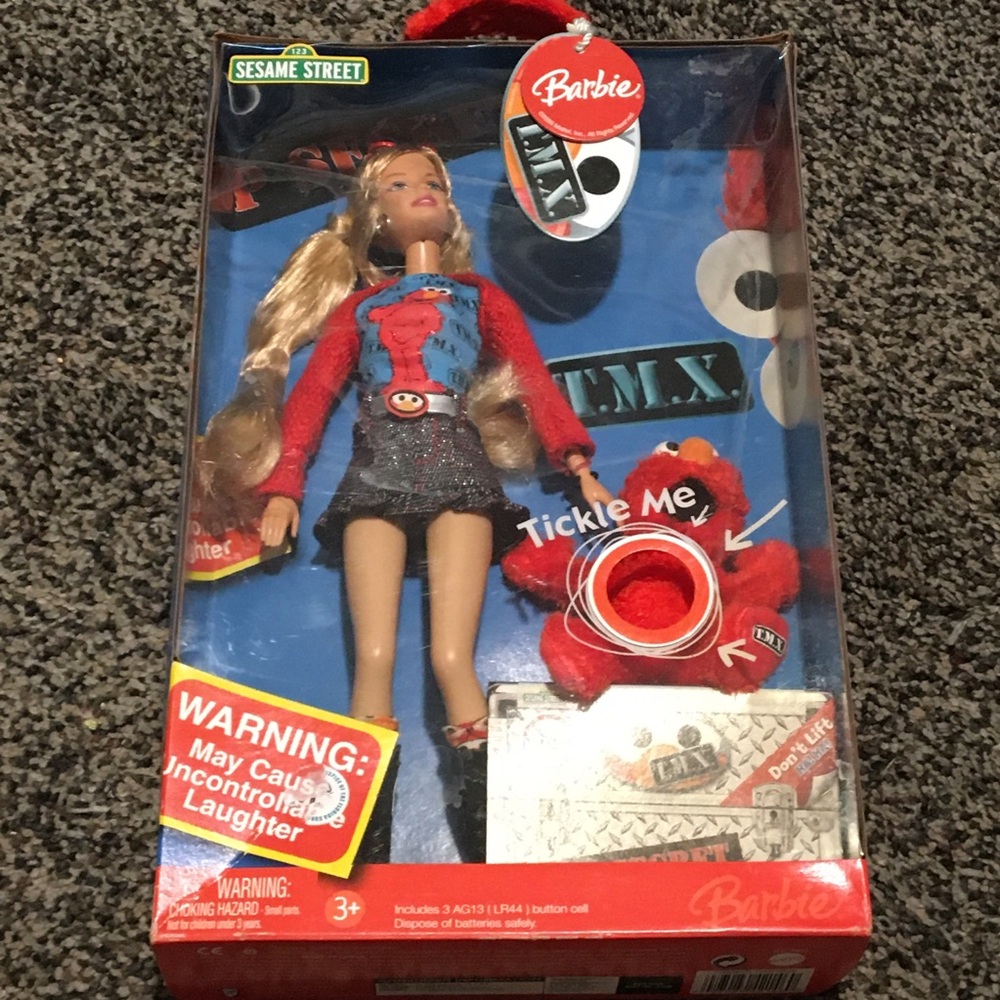 Barbie Tickle me Elmo Doll Set Vintage